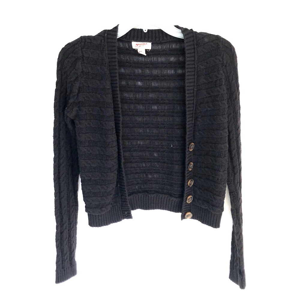 🦄 2/$16 Knit Black button cover up